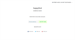 Desktop Screenshot of happy-find.com